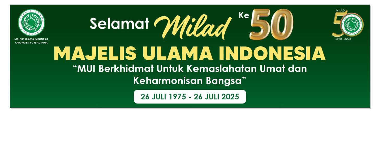 Banner Milad MUI ke 50